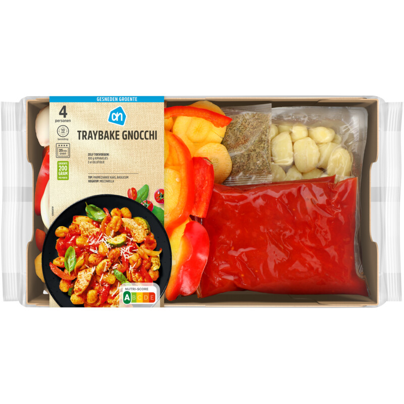 Een afbeelding van AH Gesneden verspakket traybake gnocchi