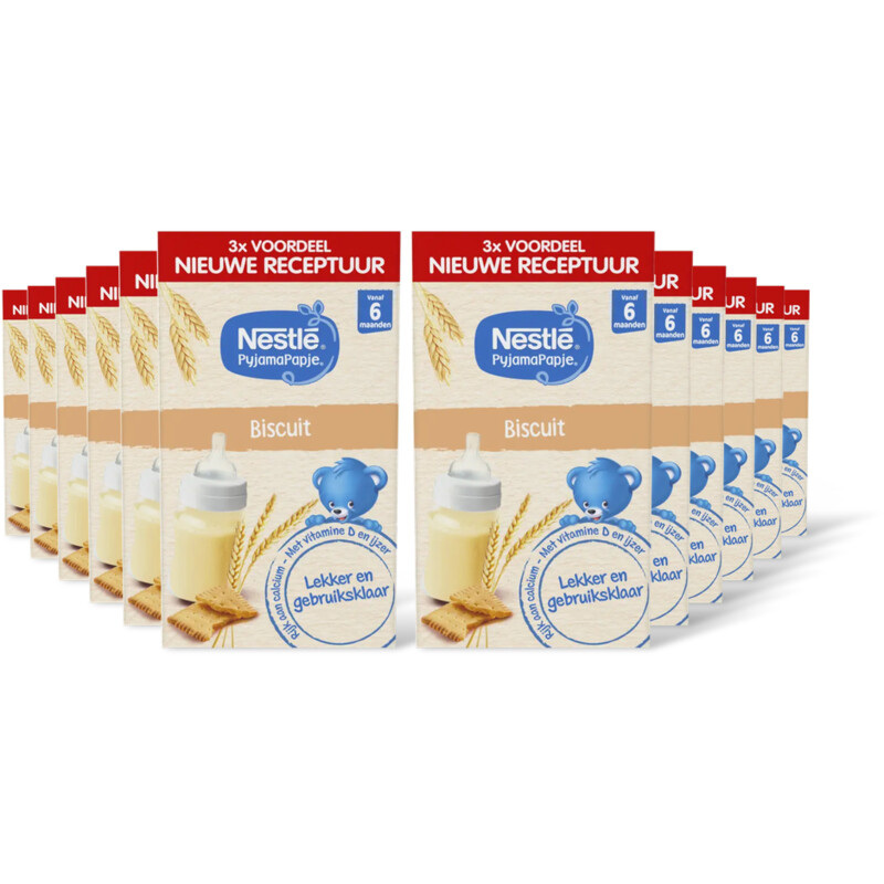 Nestlé Pyjamapapje biscuit 6m+ 12-pack