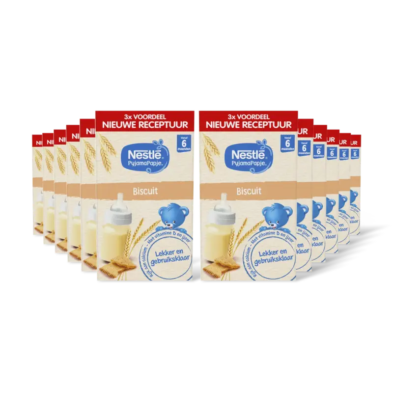 Pyjamapapje biscuit 6m+ 12-pack