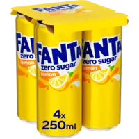 Fanta Lemon zero sugar 4-pack