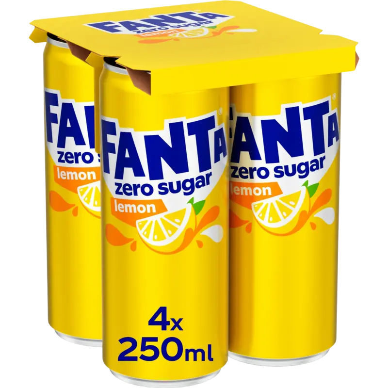 Fanta Lemon zero sugar 4-pack