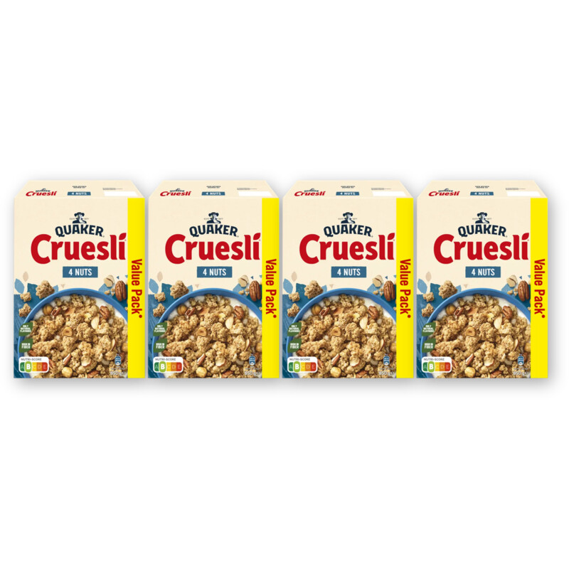 Quaker Cruesli 4 nuts VP 4-pack