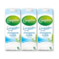 Campina Langlekker magere melk 0% vet 3-pack