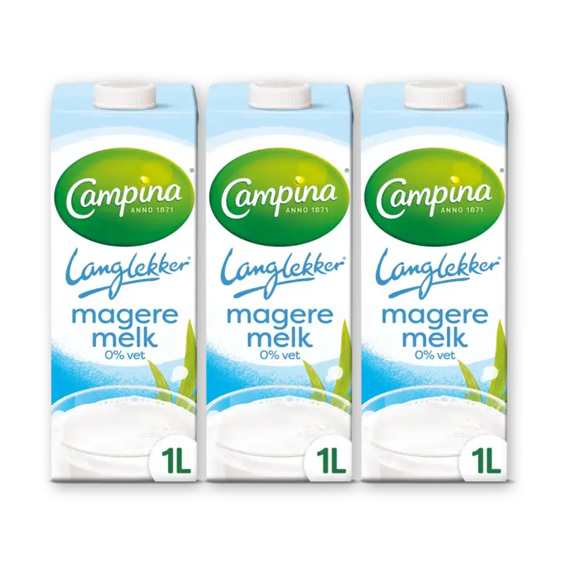 Langlekker magere melk 0% vet 3-pack