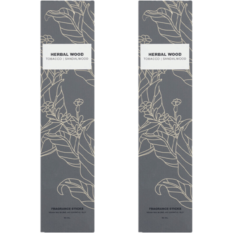 Een afbeelding van AH Geurstokjes herbal wood 2-pack