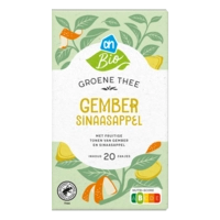 AH Biologisch Groene thee gember sinaasappel