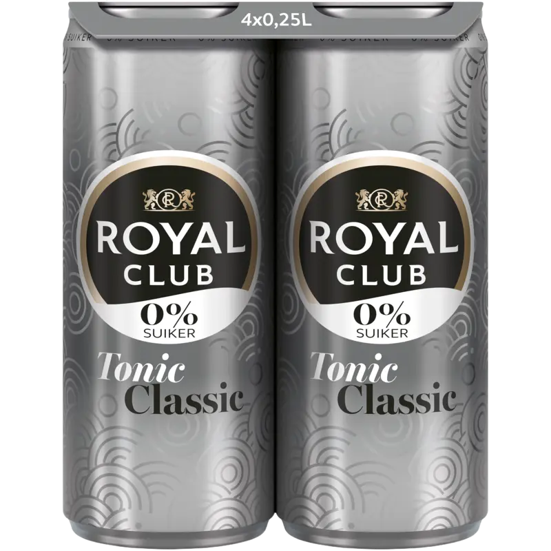 Royal Club Tonic 0% suiker 4-pack