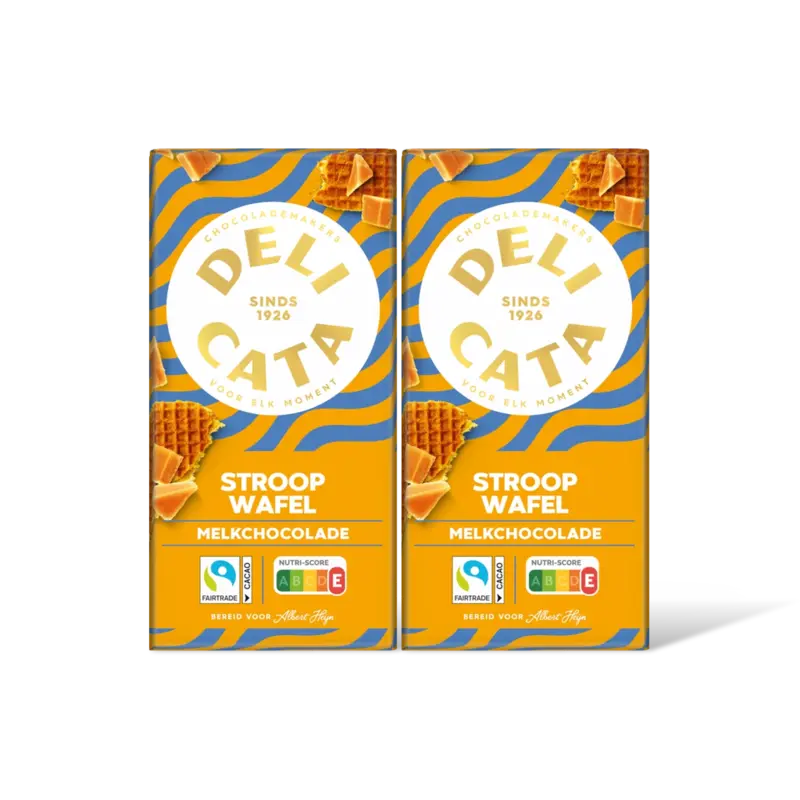 Reep melkchocolade stroopwafel 2-pack
