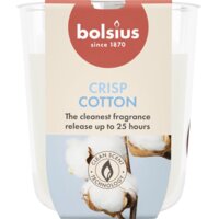 Een afbeelding van Bolsius True scents geurglas fresh cotton 8cm