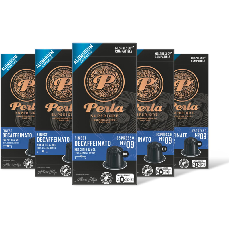 Perla Superiore Finest espresso decaffeinato capsu 5-pck