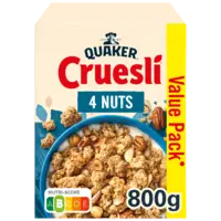 Quaker Cruesli 4 nuts value pack