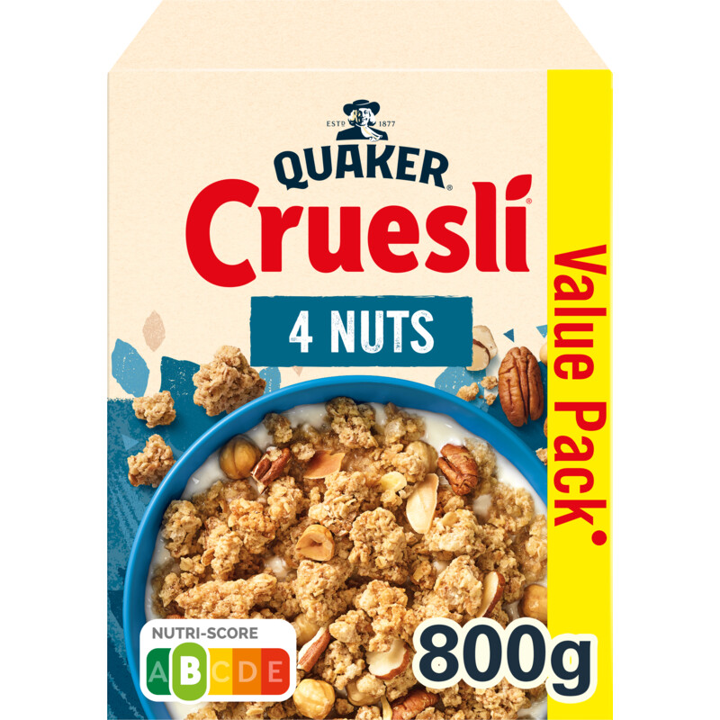 Quaker Cruesli 4 nuts value pack