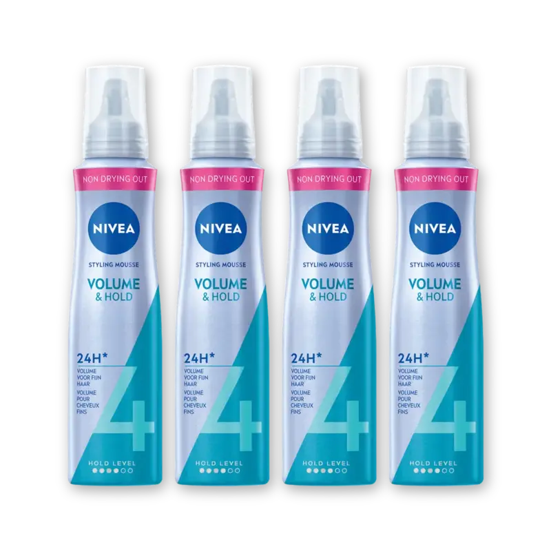 NIVEA Volume care styling mousse 4-pack