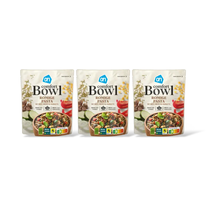 AH Comfort bowl romige pasta 3-pack
