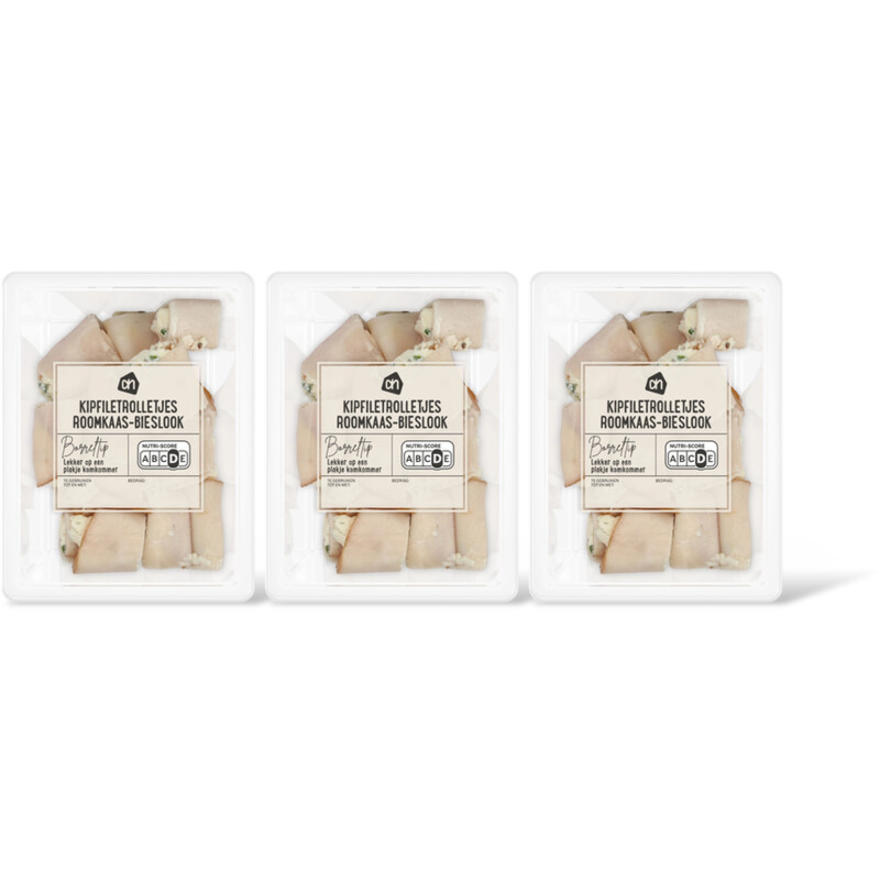 AH Kipfiletrolletjes roomkaas-bieslook 3-pk