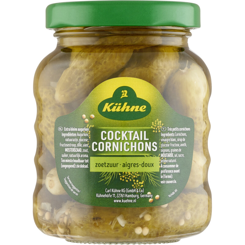 Een afbeelding van Kühne Cocktail cornichons zoetzuur