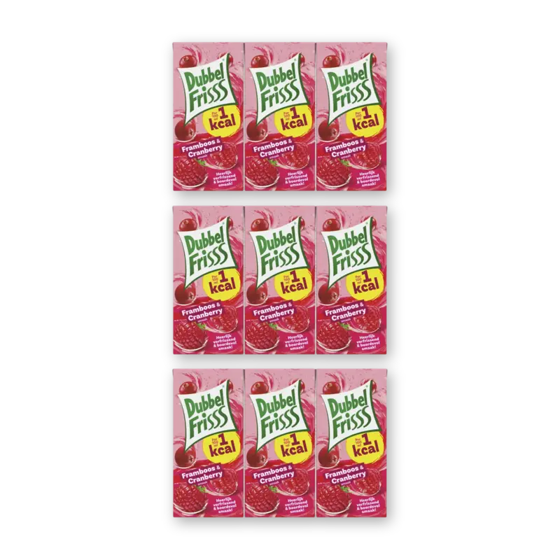 1kcal framboos & cranberry 18-pack