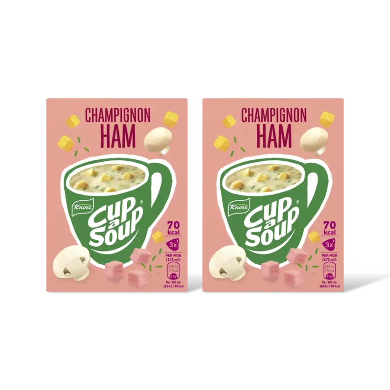 Knorr Cup-a-soup champignon ham 2-pack