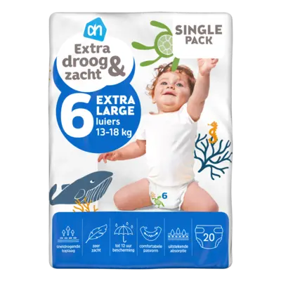 pdp-image-AH Extra droog en zacht luiers maat 6