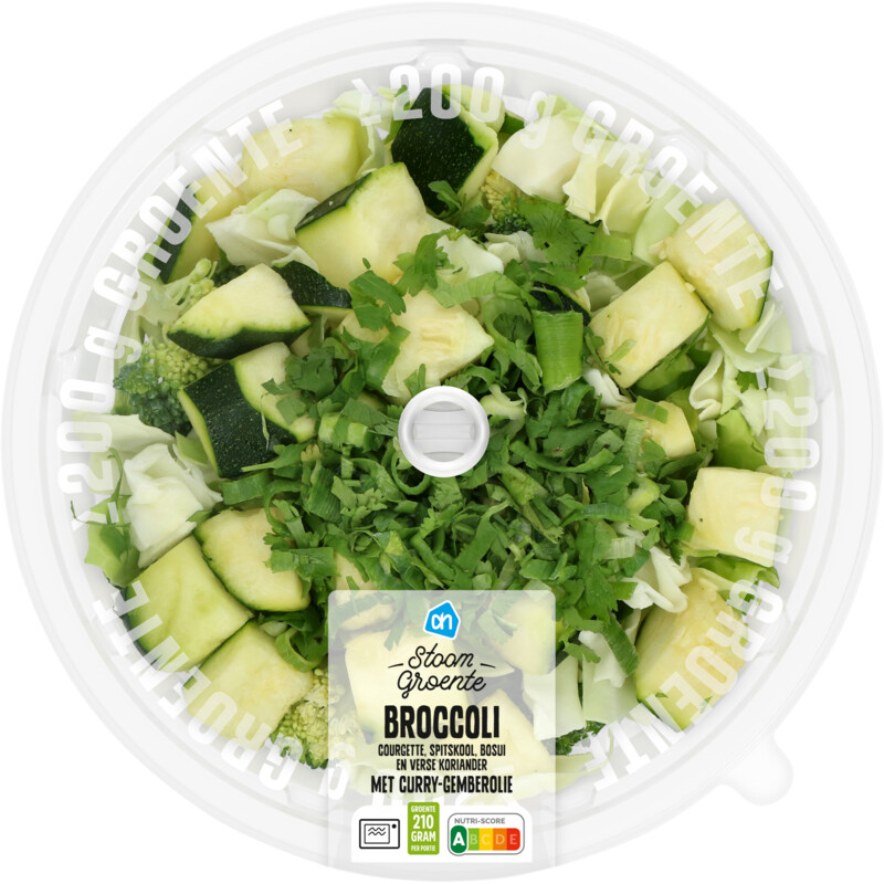 Een afbeelding van AH Stoomgroente broccoli curry gember olie
