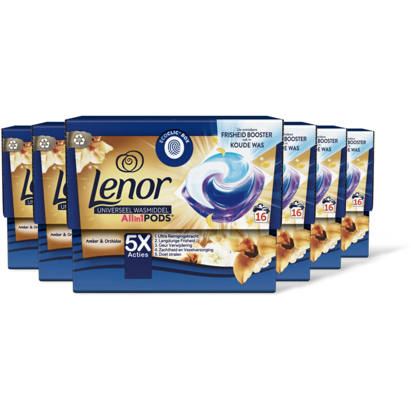 Lenor Pods goud orchidee wasmiddelcapsule 6pk