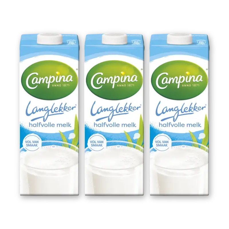 Langlekker halfvolle melk 3-pack