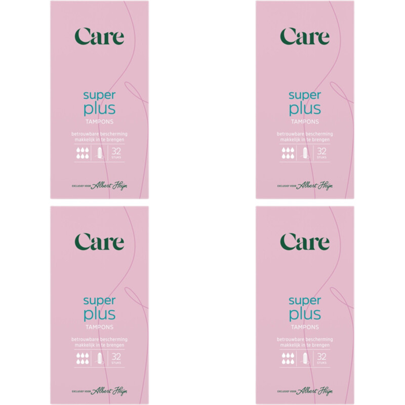 Een afbeelding van Care Tampons super plus 4-pack