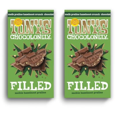 pdp-image-Tony's Chocolonely Filled melk pral hazelnoot crunch 2-pack