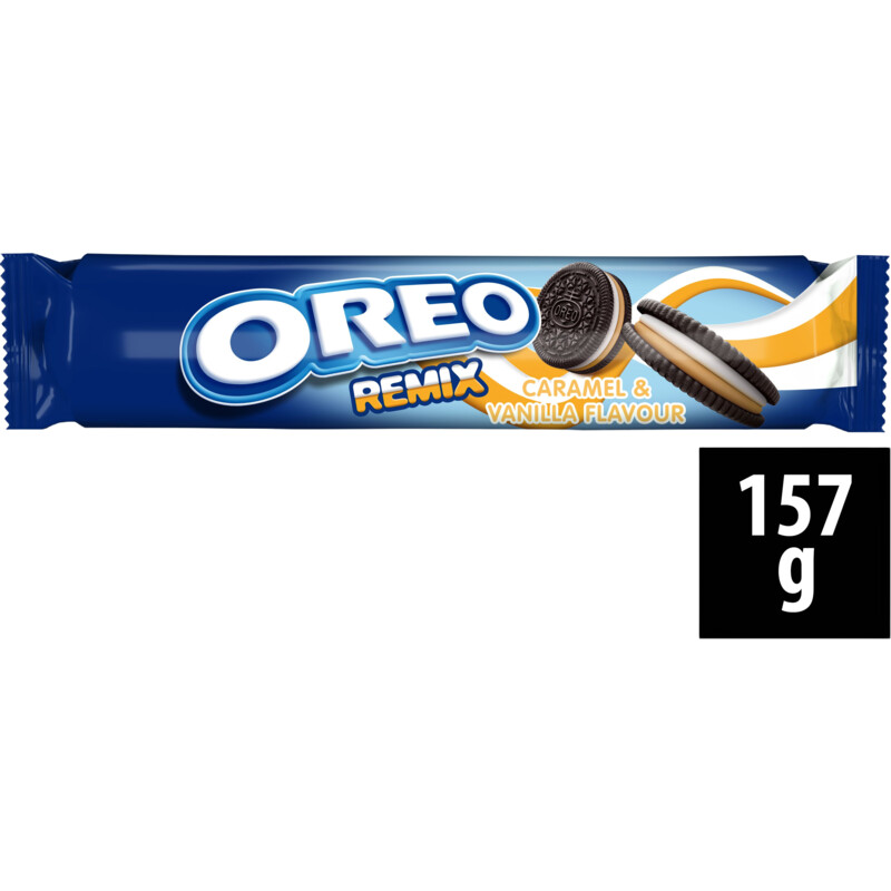 Een afbeelding van Oreo Remix caramel & vanilla