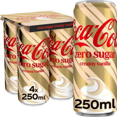 pdp-image-Coca-Cola Zero sugar holiday creamy vanilla 4-pack
