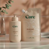 Een afbeelding van Care Almond soft hand soap