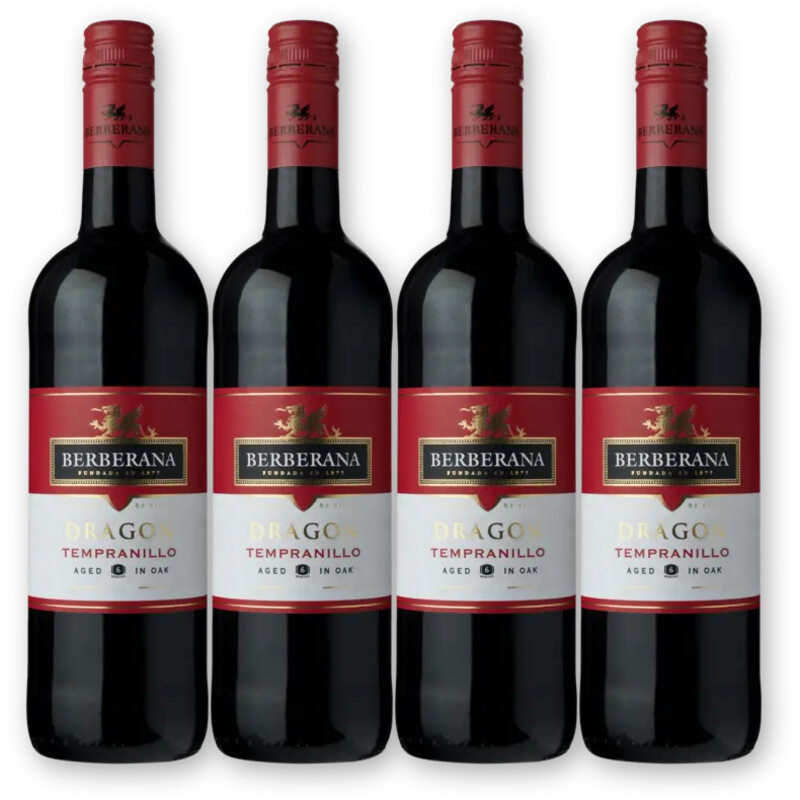 Berberana Berberana Red Dragon Temp. 4 flessen