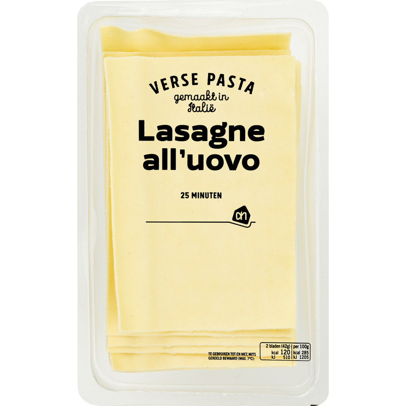 Een afbeelding van AH Verse lasagne all'uovo