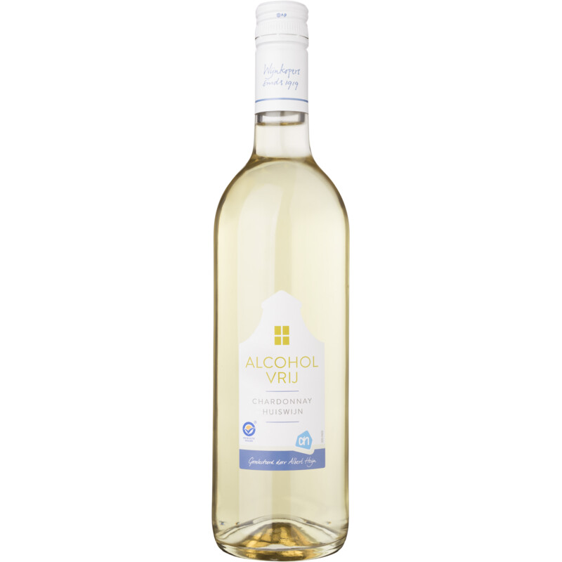 Een afbeelding van AH alcoholvrije huiswijn Chardonnay