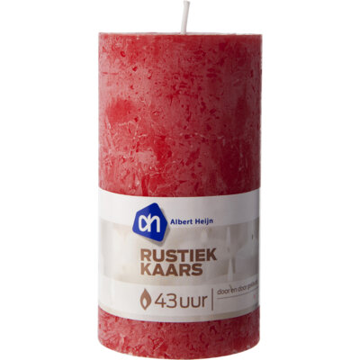 pdp-image-AH Kaars rustiek 43u rood