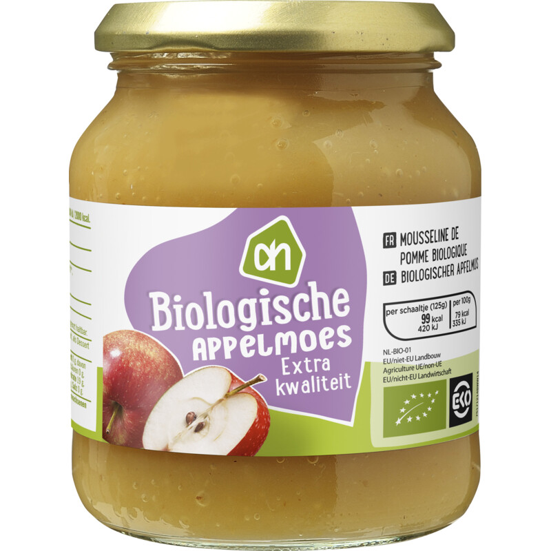 Een afbeelding van AH Biologisch Appelmoes extra kwaliteit