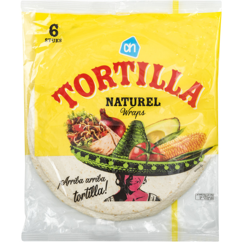 Een afbeelding van AH Tortilla naturel wraps