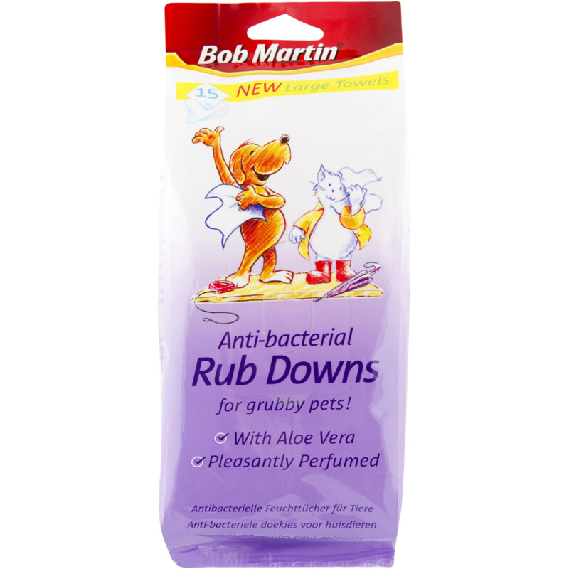Een afbeelding van Bob Martin Antibacterial rub downs