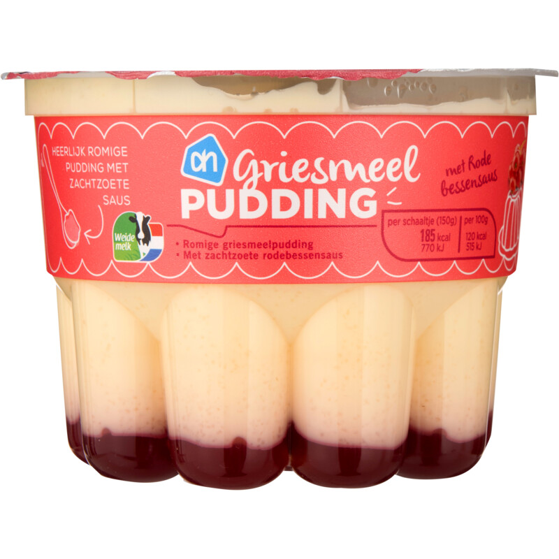 AH Griesmeel pudding met rode bessensaus bestellen | Albert Heijn