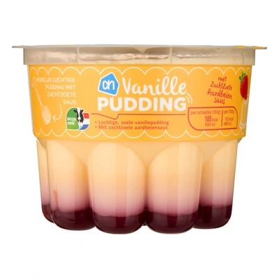 pdp-image-AH Vanille pudding met aardbeiensaus