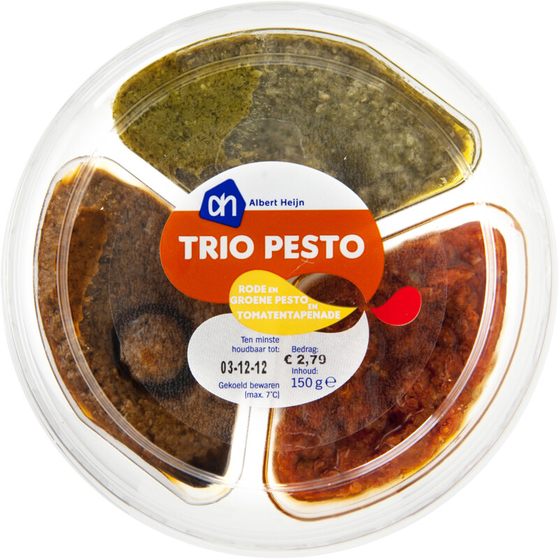 Een afbeelding van AH Duo pesto en tappenade