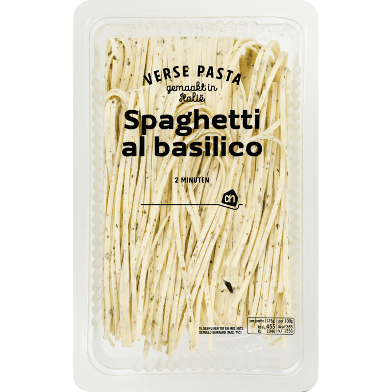 Een afbeelding van AH Verse spaghetti al basilico