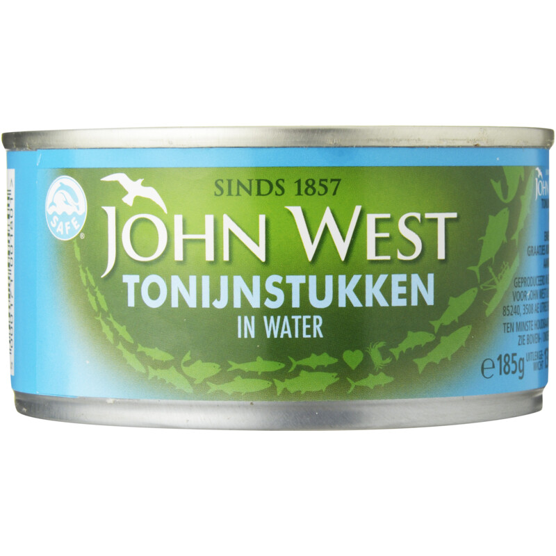 Een afbeelding van John West Tonijnstukken in water