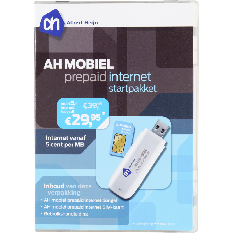 Een afbeelding van AH Mobiel prepaid internet dongel