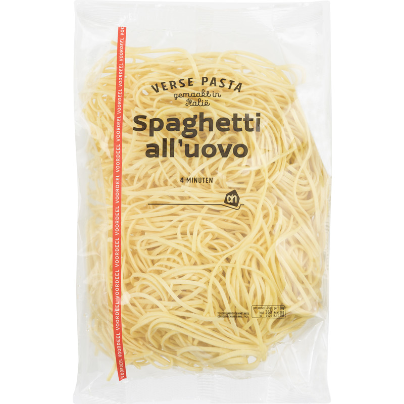 Een afbeelding van AH Verse spaghetti all'uovo voordeel