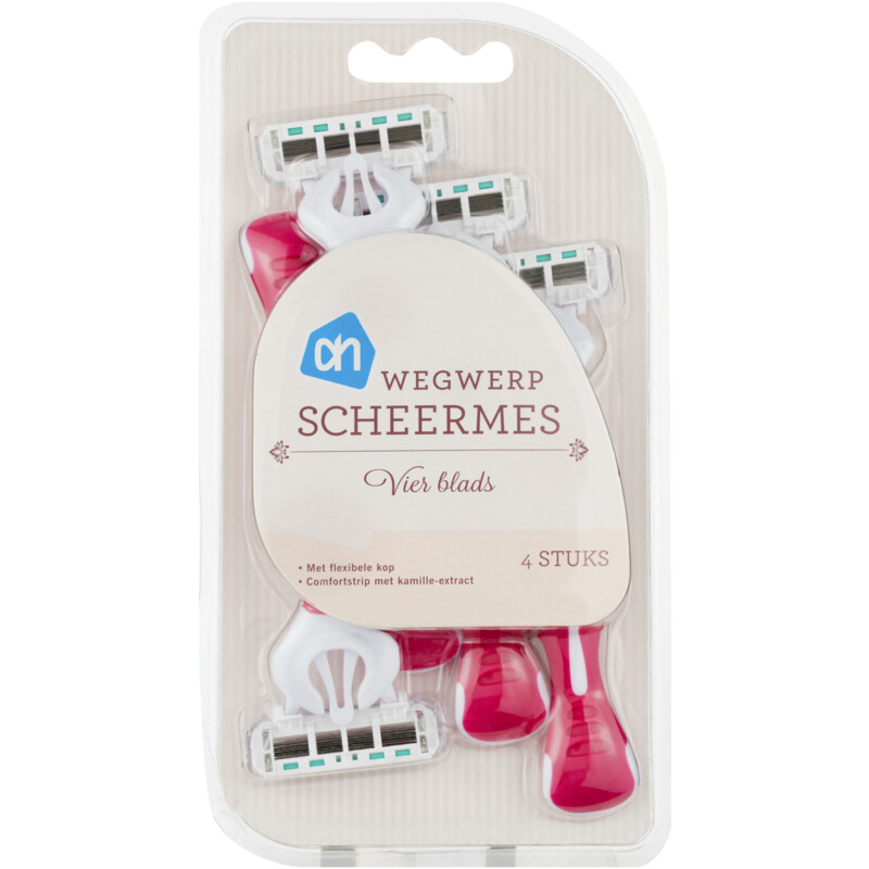 Een afbeelding van AH 4-blads Wegwerp scheermesjes