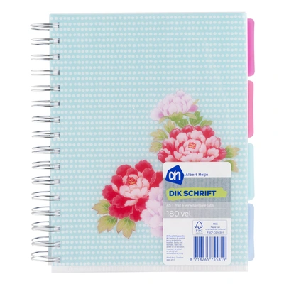 pdp-image-AH Schriften a5 spiraal tab bloem