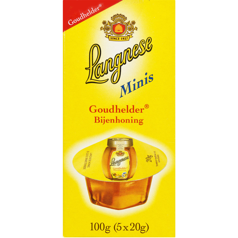 Een afbeelding van Langnese Goudhelder bijenhoning minis