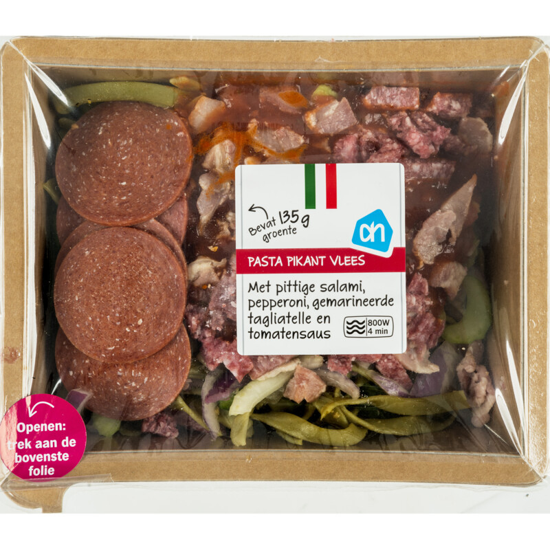 Een afbeelding van AH Verse pasta pittig vlees