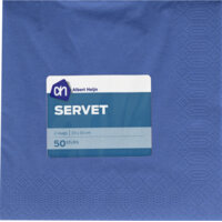 Een afbeelding van AH Servet 2-laags 33x33 cm donkerblauw